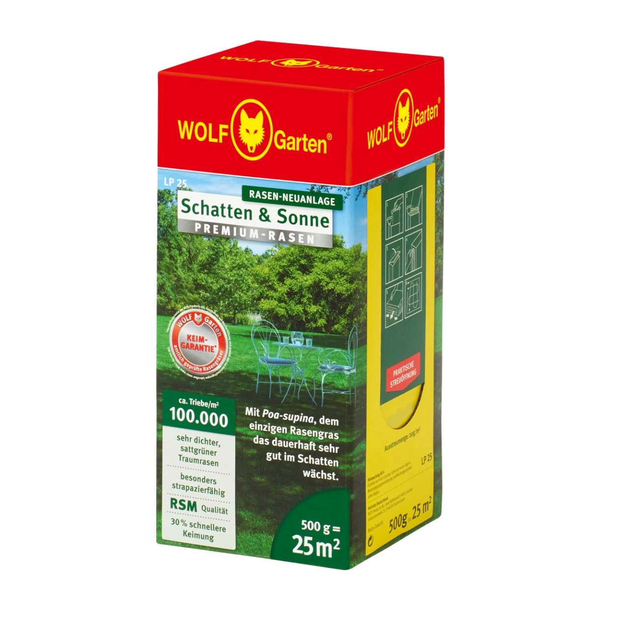 Wolf-Garten Schatten & Sonne Premium-Rasen LP 25 1 Wolf-Garten Schatten & Sonne Premium-Rasen LP 25