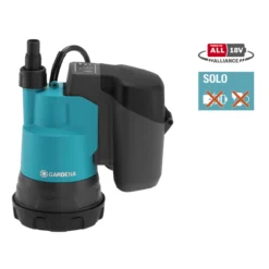 Gardena Akku-Klarwasser-Tauchpumpe 2000/2 18V P4A - Grundgerät Ohne Akku Und Ladegerät