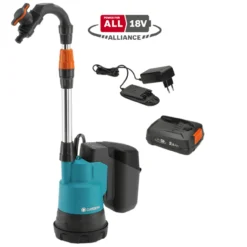 Gardena Akku-Regenfasspumpe 2000/2 18V P4A Set - Inkl. Akku Und Ladegerät